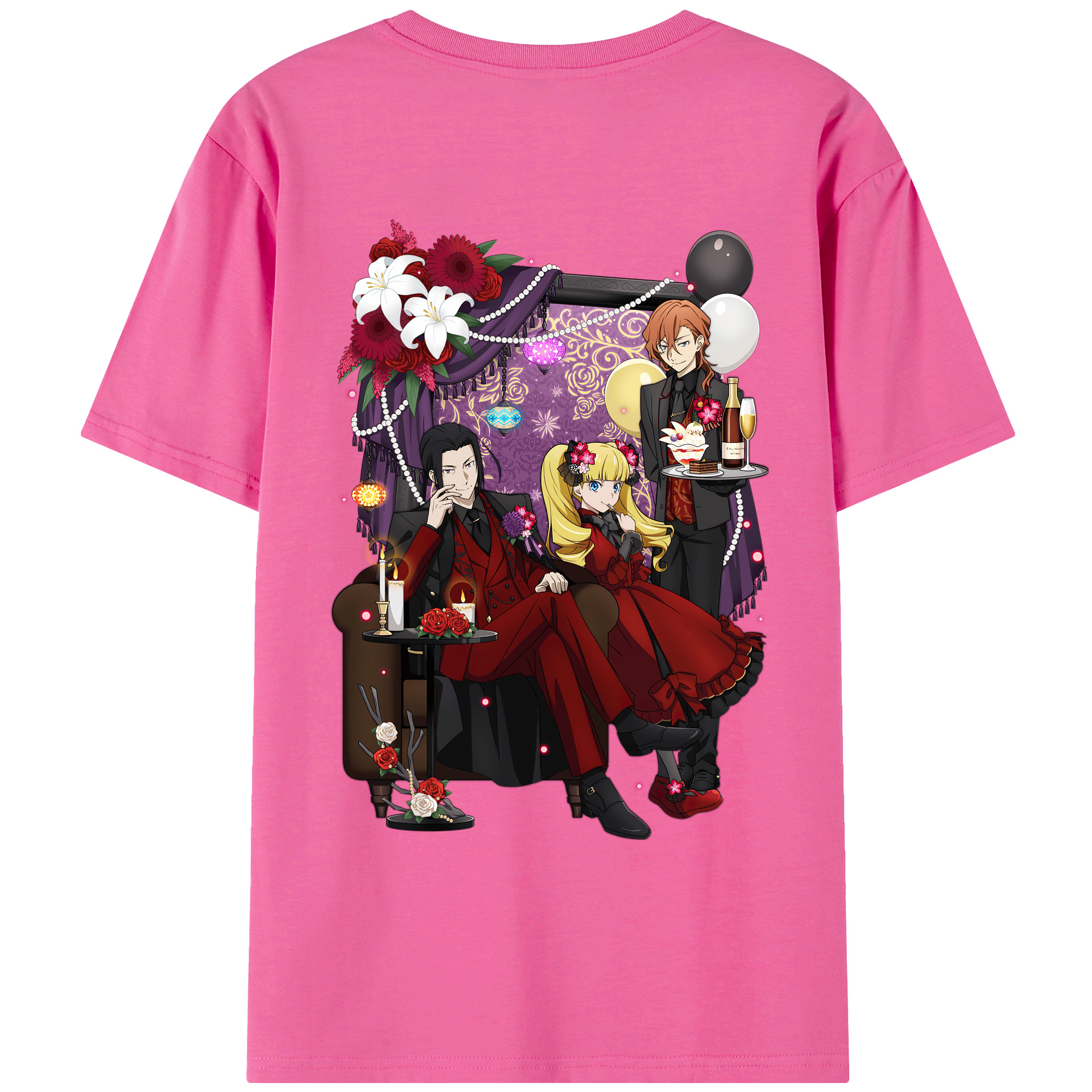 （画像用） 文豪ストレイドッグス Bungo Stray Dogs レディース半袖Tシャツ(バックプリント)